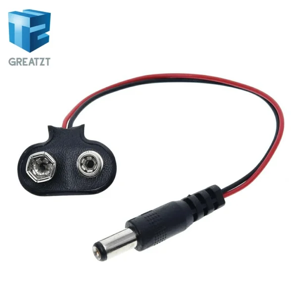 GREATZT 1/10PCS 90 DC 9V Battery button power plug for Arduino Mega 2560 1280 UNO R3 132 9V battery buckle - Image 4