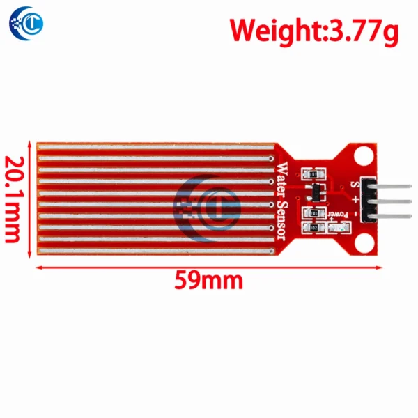 CLT IT Rain Water Level Sensor Water Droplet Detection Depth for arduino Compatible with UNO MEGA 2560 - Image 3
