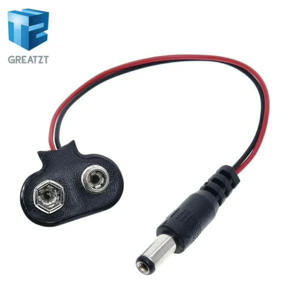 GREATZT 1/10PCS 90 DC 9V Battery button power plug for Arduino Mega 2560 1280 UNO R3 132 9V battery buckle - Image 2