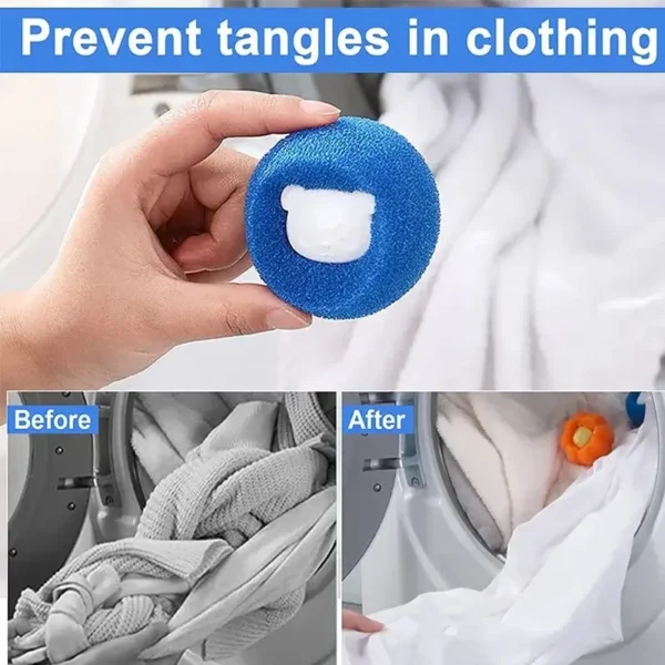 Reusable Hair Remover Washing Machine Hair Catcher Laundry Ball Dryer Ball for Clothing Dog Cat Pet Hair Remover