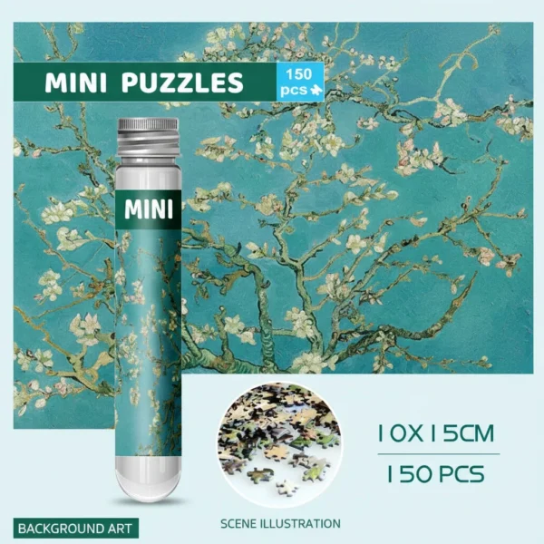 150pcs Test Tube Jigsaw Puzzle World Famous Painting Van Gogh The Starry Night Christmas Gift