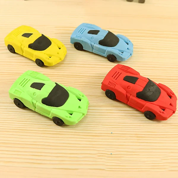 Car student Eraser Funny Car Toy pencil Erasers for Birthday Party Supplies Favors, School Classroom Rewards