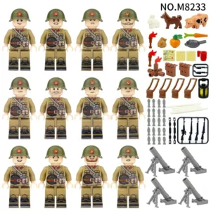 American sold boy town battle cross-border wholesale children's assembly small particle building block toy building accessories