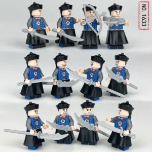 24 Qing Dynasty soldiers assembled building block toys cross-border 1633 ancient ** soldiers