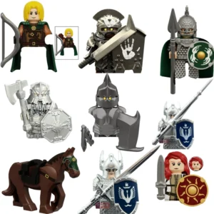 Military Building Blocks Solider Figures Movie Science Fiction Series Weapons Shield Knight Toys Gifts Medieval Mini Bricks MOC
