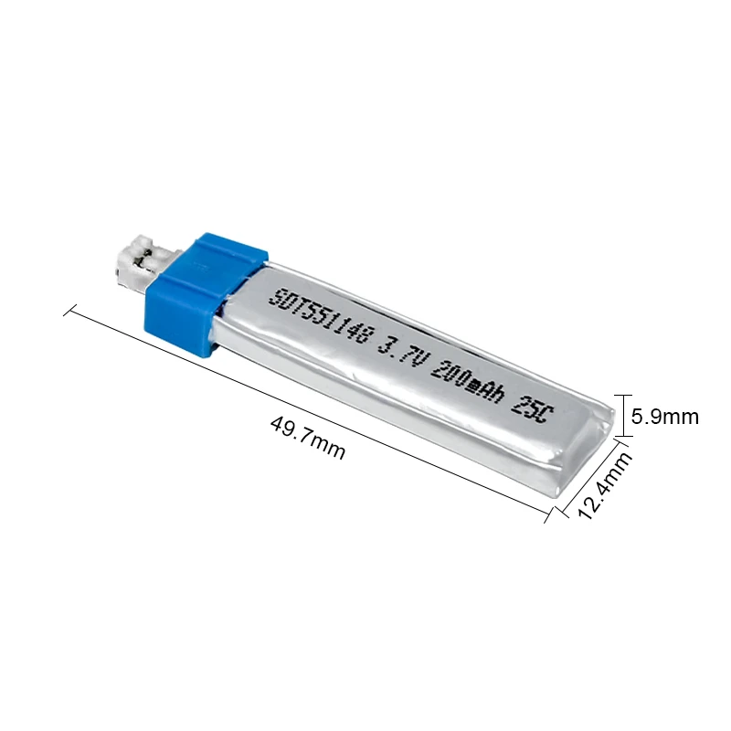 Lipo batterty and 1pcs Charger for WLToys V911 F929 F939 battery RC Helicopter Parts 3.7V 200mAh 25C Battery For WLToys 551148 - Image 4