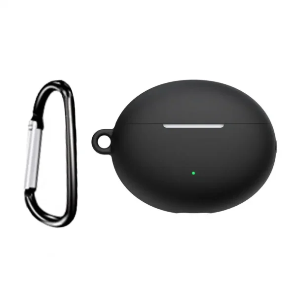 Bluetooth Earphone Soft Silicone Protective Case with Carabiner Storage Shell for Huawei Freebuds 4i