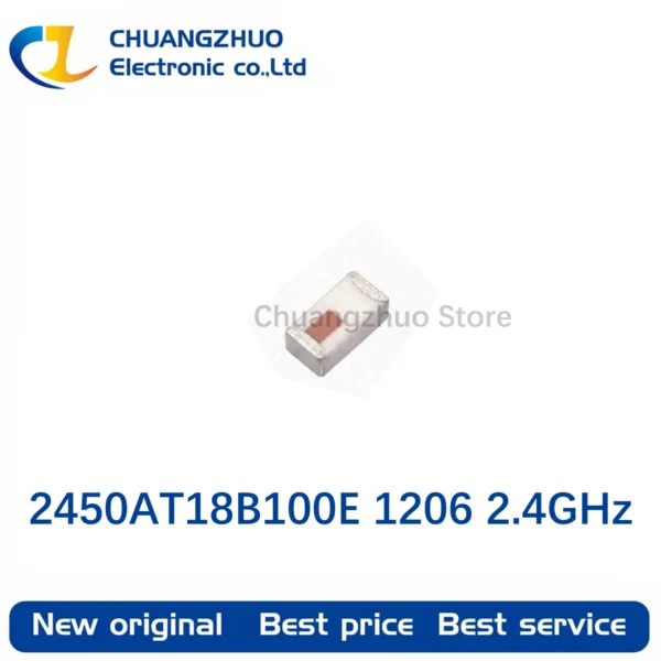 10pcs CZYX Original 2450AT18B100E 2.45GHz Mini Chip Antenna SMD-1206 Bluetooth/Wi-Fi/ZigBee LTCC