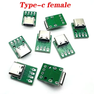 USB TYPE-C 3.1 16P to DIP PCB Connector Pinboard Test Board Solder Female Dip Pin Header Adapter