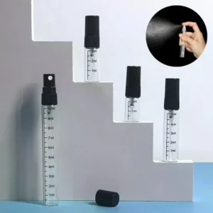 1 Pcs 2ml 3ml 5ml 10ml Scale Glass Bottle Refillable Spray Empty Perfume Travel Atomizer Cosmetic Container Sample Test Vials
