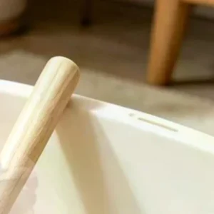 Stainless Steel Cat Litter Scoop With Wooden Handle Durable Fast Sifting Design For Daily Home Cat Litter Box Cleaning