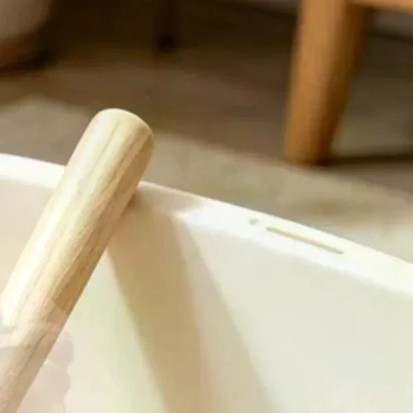 Stainless Steel Cat Litter Scoop With Wooden Handle Durable Fast Sifting Design For Daily Home Cat Litter Box Cleaning