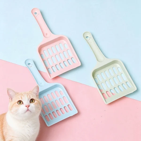 Hollow Cat Litter Scoop Durable Plastic Pet Sand Shovel Cat Poop Sifter Shovel Pet Toilet Cleaning Supplies For Kitten Puppy