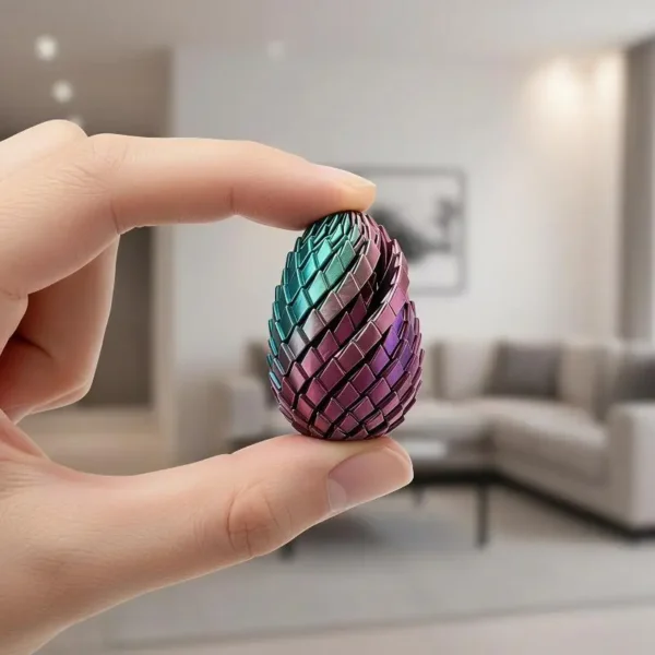 3D Printed Decompression Dragon Egg Fidget Toy Anti Stress Sensory Item Portable for Adults Kids Office Home Travel Use